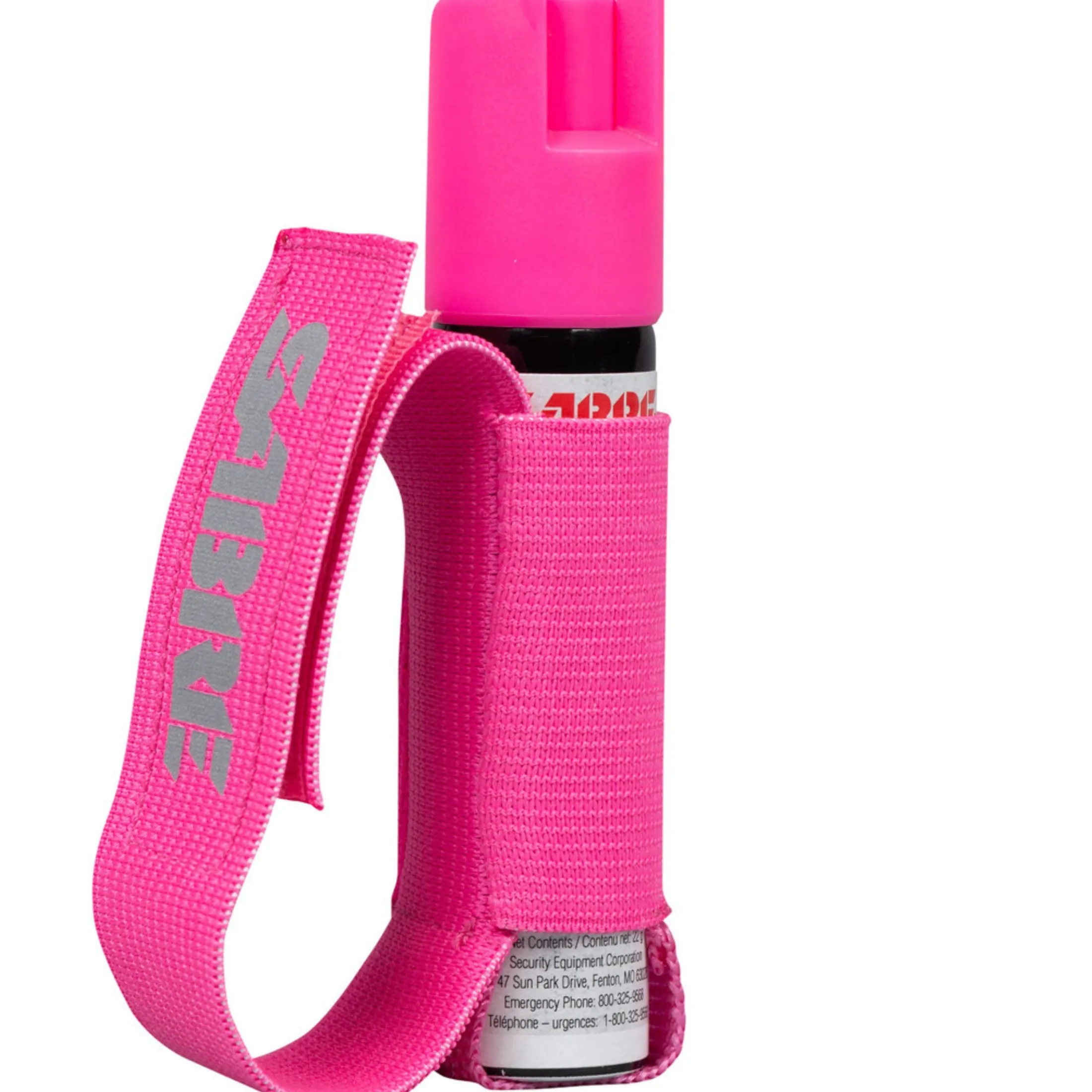 Deterrent pepper for dog attacks with hand strap - Pink