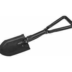 Folding compact shovel with case