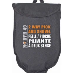 Folding compact shovel with case