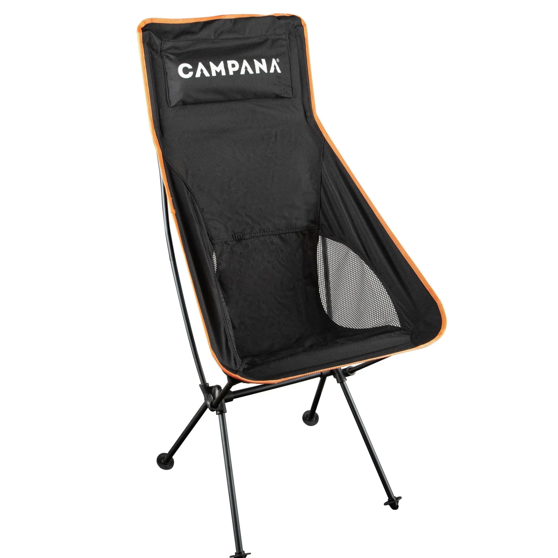 High back foldable aluminum chair