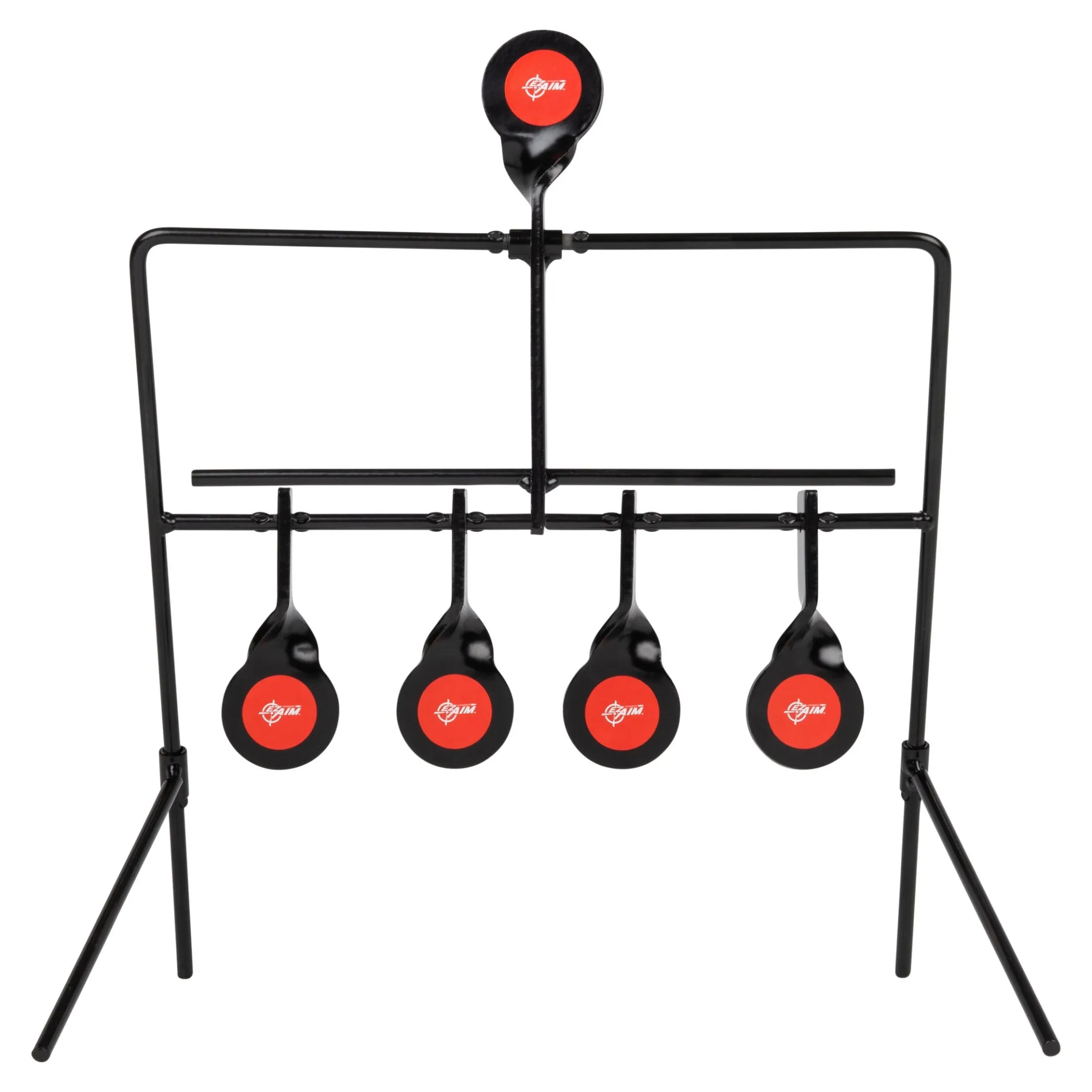 Resetting steel target